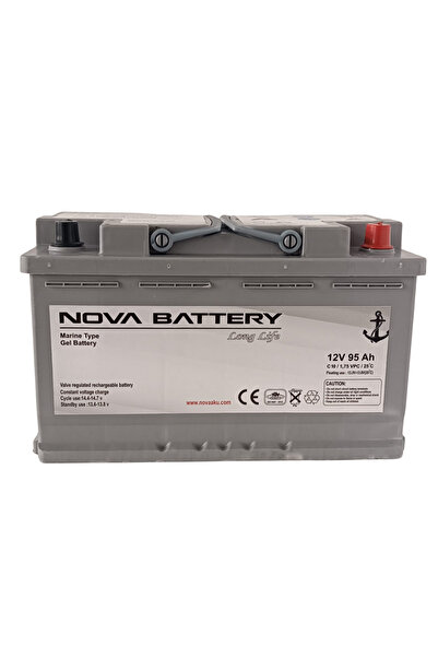 12V 95AH MARİN JEL 800a CCA MARŞ AKÜ (YENİ ÜRETİM)