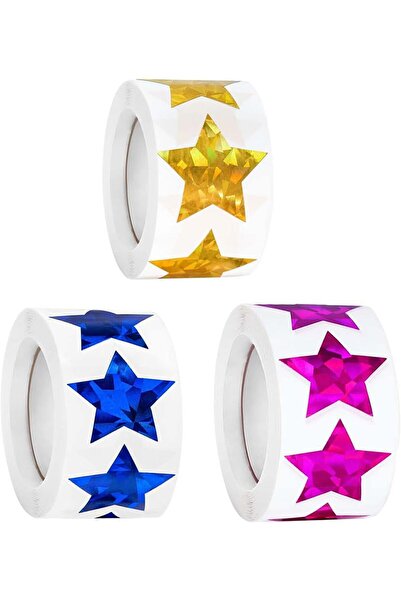 Generic 1500 Pieces of Star Shaped Reward Stickers