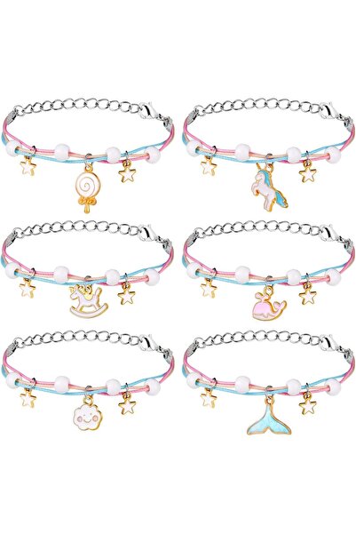 JOYZZZ Friendship Bracelets for Girls - Pack of 6