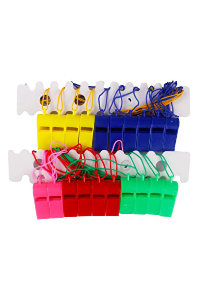 BULDUK Plastik Düdük 20’li Poşet – Renkli Parti ve Oyun Düdükleri (Çocuk Doğu...