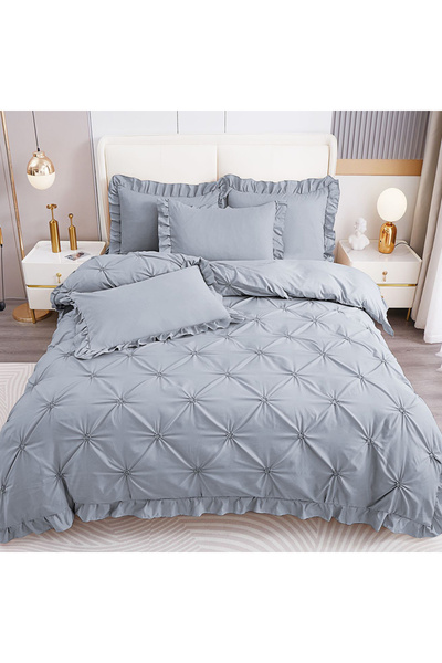 Pucioasa Bed linen with pleats for a double bed for 2 people Pucioasa, 4 piec...