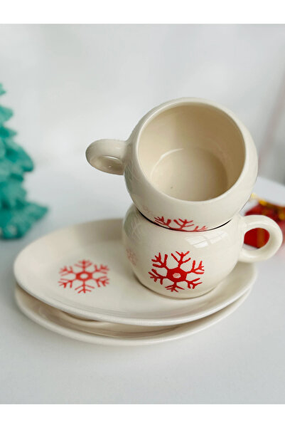 MeGgDecor 2 Person Snowflake Bonibon Cup