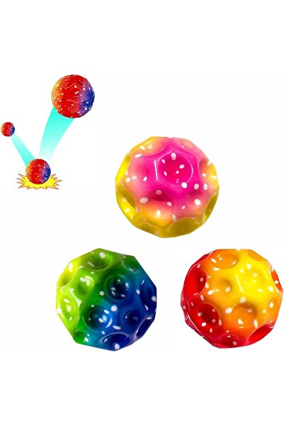 Generic كرات القفز الكبيرة الثلاثة للقمر والفضاء - عبوة من 3 كرات