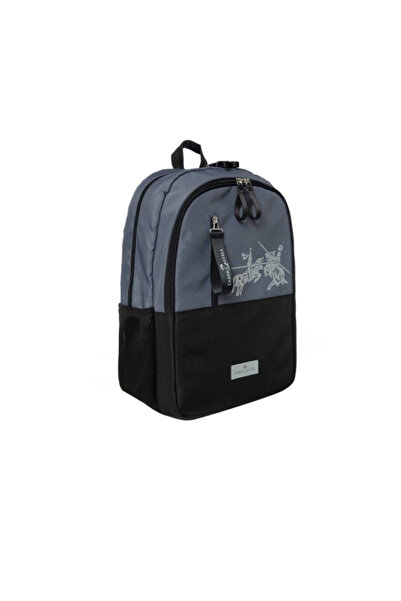 Faber Castell Faber-Castell Okul S Sırt Çantası Duo Gri Siyah