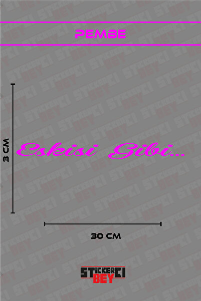 STİCKERCI BEY مثل القديم... ملصق مكتوب للدراجات النارية والكمبيوتر المحمول وا...