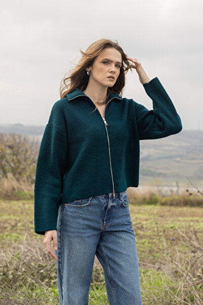 Nisan سترة تريكو بسحاب