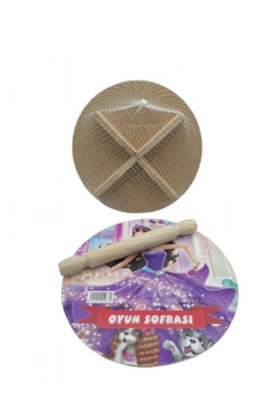 shopwave طاولة خبز خشبية مصورة مقاس 24 سم (5047)