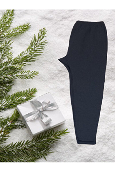 Tusebu Thermal Cotton Innerwear Fleece-Lined Long Underwear Bottom – Black/An...