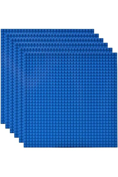 Generic Classic Building Base Plates - 25x25 cm, Blue, Pack of 6