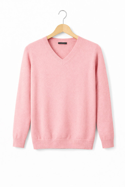 CRALİCHE Women's V-Neck Knitwear Sweater-Straight Cut Stylish Sweater-Thin Kn...