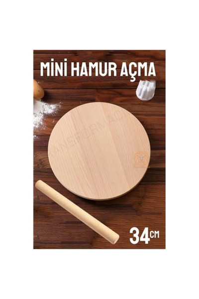 shopwave 34 Cm Merdaneli Hamur Açma Masası