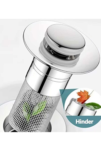 ÇEÇEN HOME 1 Adet Yaylı, Koku Geçirmez Lavabo Süzgeci Kapağı, Çıkarılabilir P...