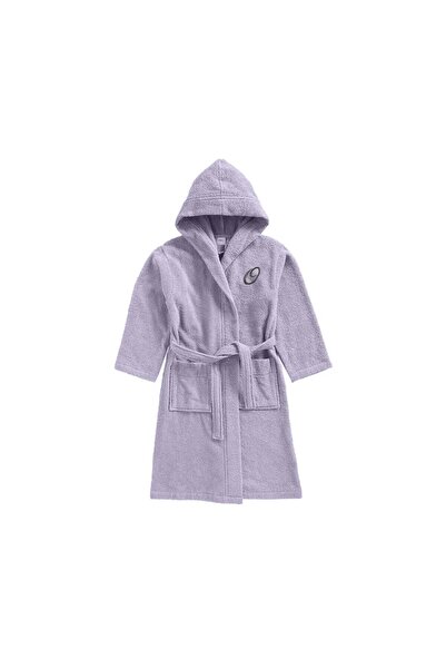 BYFT Daffodil Kids Hooded Bathrobe | Monogrammed Letter 'O' | Soft Cotton Com...
