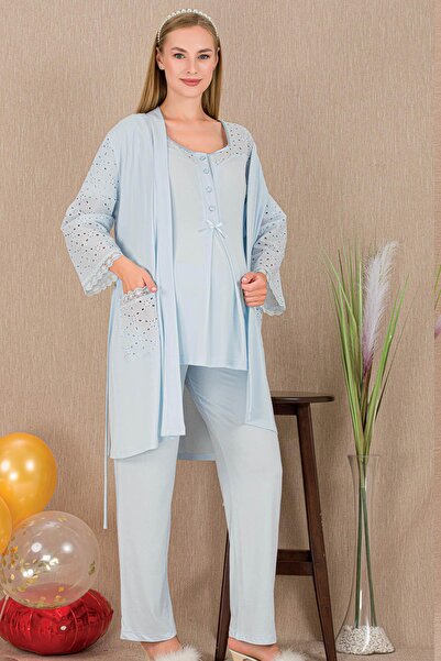 REN Set de pijamale pentru femei însărcinate din 3 piese, set de pijamale și ...