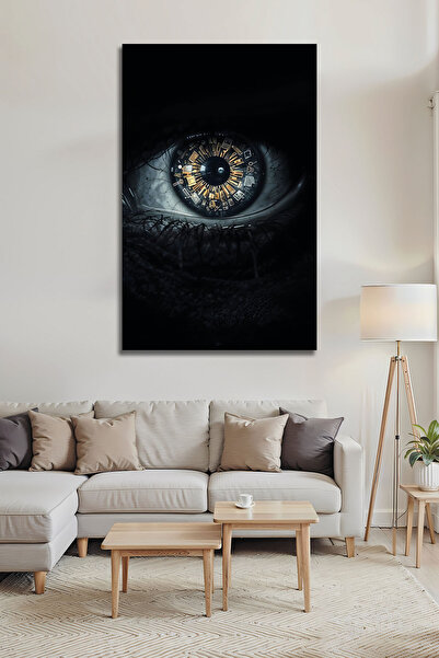 B&G DESIGN Tablou futurist cu ochi mecanici din sticlă, decor modern de peret...