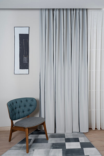 Elen's Perdele opace, rezistente la lumină, pentru întunecare, fundal gros, p...