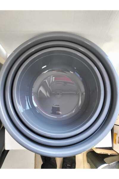 kurt41 طقم حوض بلاستيكي مكون من 3 قطع من حوض المطبخ الملون المختلط (7.5/10/15...