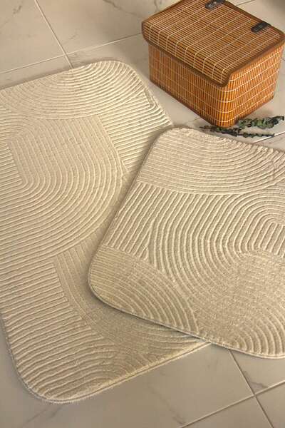 DDHOME Неплъзгаща се баня и тоалетна комплект 2-компонентен комплект 60 × 100...