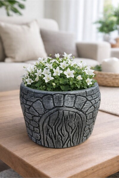 Store El Yapımı Beton Saksı | Minimal Dekoratif | 14x14x11 cm