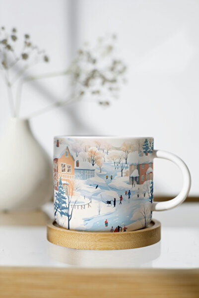 EYBaskı Tasarım كوب مطبوع عليه طباعة خزفية ذات طابع شتوي