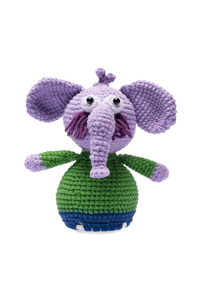 Bigibuddy Amigurumi Kral Şakir Serisi Fil Necati Sesli Masal Anlatan Uyku Ark...