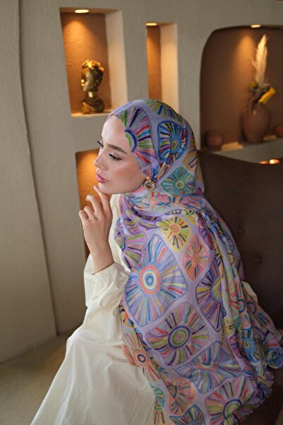 diorel Helia Pamuklu Şal Lila