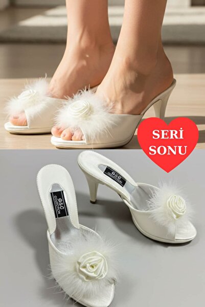 Dantelux Papuci de mireasă Rose Ecru (Sfârșitul Seriei - Produs Oportunitate)