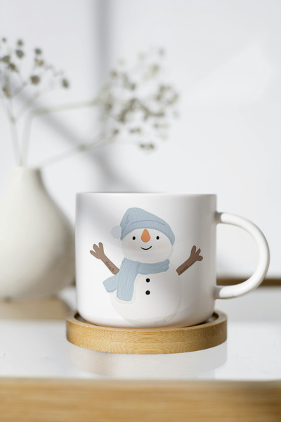 EYBaskı Tasarım Winter Themed Porcelain Print Mug