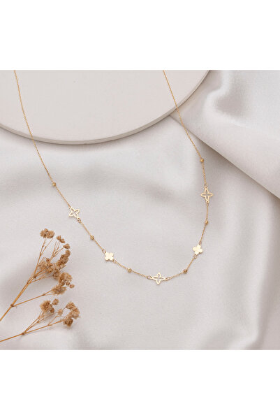 Minimal Kolye MİNİMAL Altın Papatya Kolye