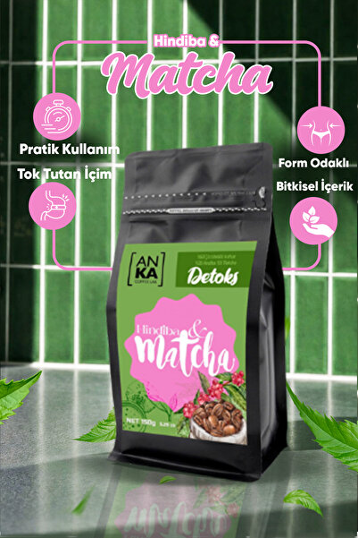 Anka Coffee Lab Hindiba & Matcha Karışımı Toz İçecek Pratik Kullanım, Bitkise...