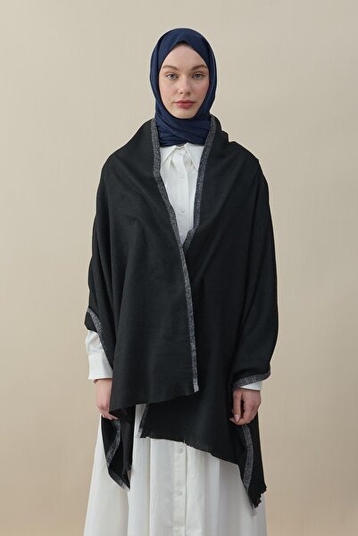 diorel Etro Desen Kaşmir Omuz Şalı Siyah