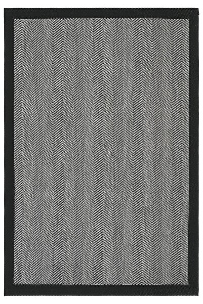 Cool Halı Smart Gri Siyah Bordürlü Kaydırmaz Taban Makinada Yıkanan Yazlık Do...