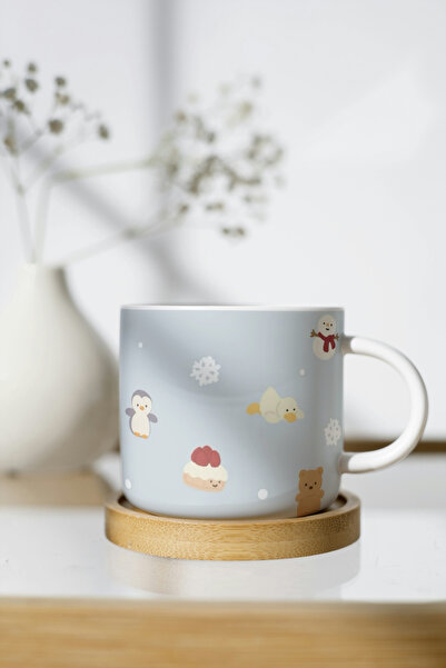 EYBaskı Tasarım Winter Themed Porcelain Print Mug