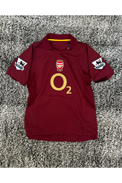 Lion Spor Legend Retro Arsenal Henry Football Jersey Breathable Polyester Fab...
