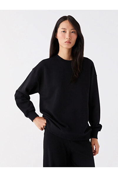 LC Waikiki LCW Casual Crew Neck Plain Long Sleeve Women's Sweatshirt