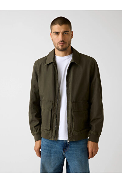 Guess Outdoor Vintage Erkek Haki Ceket M6RL0NWK540-G8L1