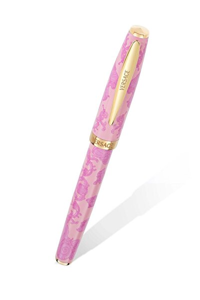 Versace Pink Patterned Fountain Pen Elegant