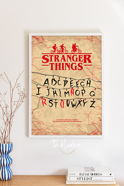 tablodea Stranger Things Αφίσα τοίχου με αλφάβητο και κορνίζα TD Stranger Thi...