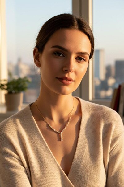 Hakan Güler Kuyumculuk 14 Ayar Altın Damla Taşlı Model Su Yolu Zincir