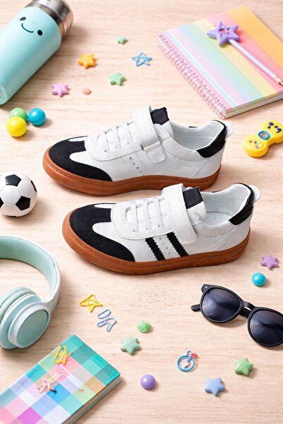 Bağcı Children's Genuine Leather Sports Shoes