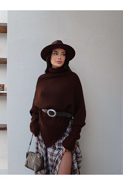 ESRAHELVACI Belted Asymmetrical Cut Sweater