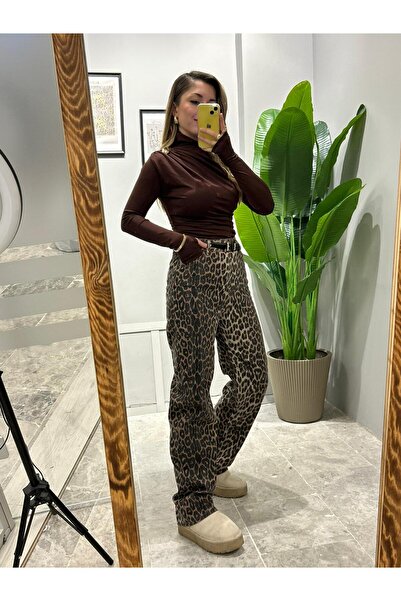 QBZ Brown Leopard Jeans