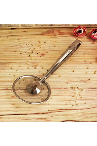 shopwave Multi-Purpose Stainless Steel Boiling and Frying Tongs with Strainer...