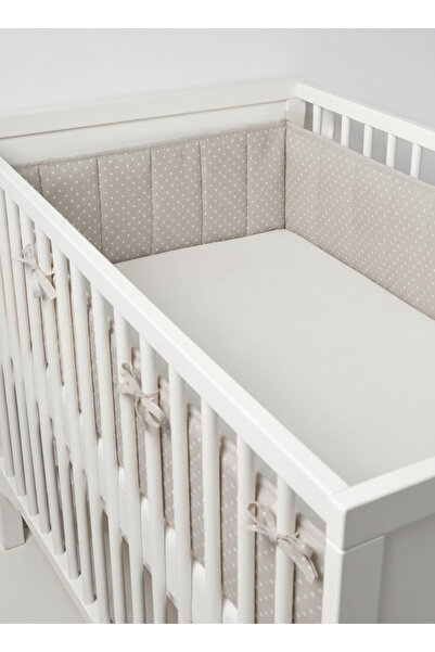 ngn collection Beşik Kenar Koruyucu %100 Pamuk 60x120 cm Yan Koruma Puantiyel...