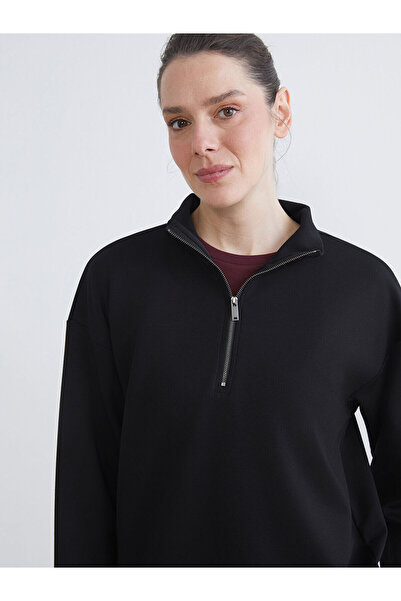 LC Waikiki Özmarka New Season Stand Collar Women's Sweatshirt