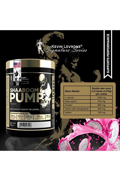kevin levrone Shabom Pump 385g 88 Servis Dragon Fruit Flavor