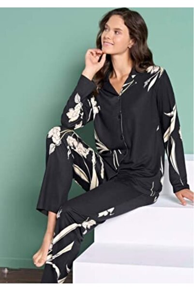 feyza pijadore Pijadore 1995 Front Buttoned Pajama Set