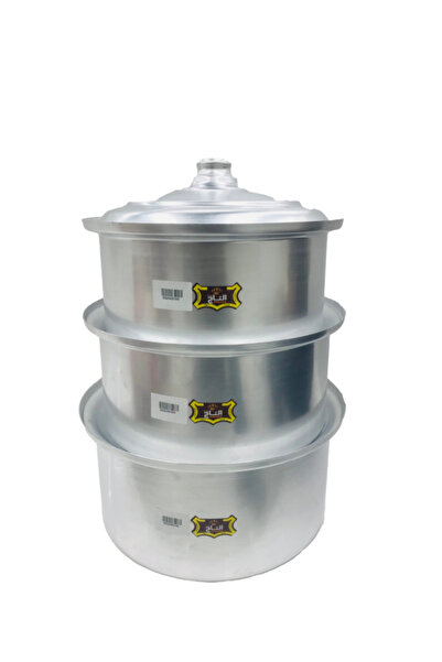 Al tag Egyptian aluminum cookware set, 3 pieces