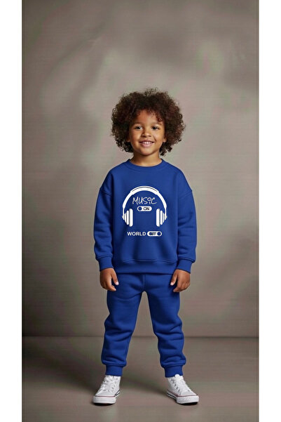 playwear Φούτερ ομάδας KULAKLIK V1 με στάμπα για κορίτσια και αγόρια, με λαιμ...