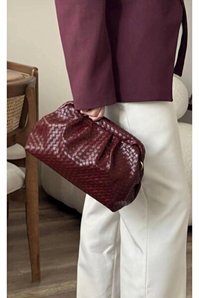 DEZ STORE Women's Knitted Textured Crossbody Clutch Shoulder Bag